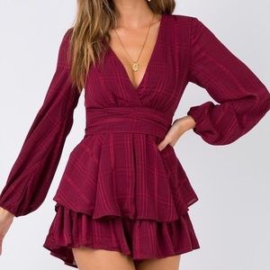 Princess Polly long sleeve Romper / Mini Dress